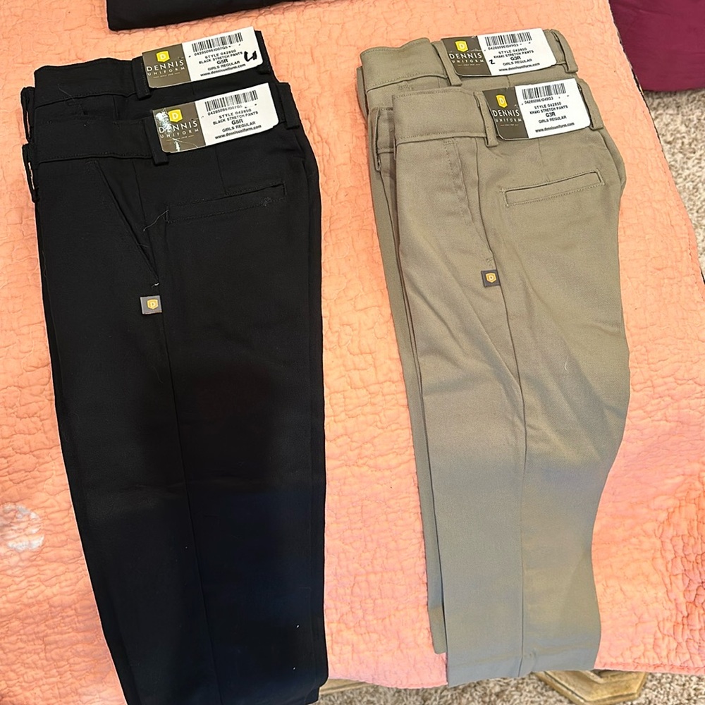 NEW WITH TAGS. 2 Black  size G5R and 2 khaki G3R